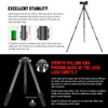Sunwayfoto T3240CM+XB-44 Master Series Carbon Fiber 4-section Twist Lock Travel Tripod with Low Profile Ball Head Kit (Max Load 25kg)