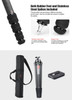 Sunwayfoto T3640CS-D Carbon Fiber 4-section Twist Lock Hunting Tripod for Shooting Rifle  (Max Load 30kg)
