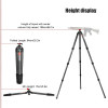 Sunwayfoto T4040CS-D Carbon Fiber 4-section Twist Lock Hunting Tripod for Shooting Rifle (Max Load 40kg) 