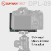 Sunwayfoto DPL-09 Universal L Bracket Plate with Bubble Spirit Level