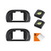 K&F Concept SKU.2240 FDA-EP18 Camera Eyecup (2 Pack) with Hot Shoe Level & Cleaning Cloth for Sony A7, A7S, A7R, A7M2, A7SM2, A7RM2, A7M3, A7RM3, A7RM4, A9, A9II, A99M2