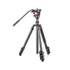 Miliboo MTT501CF MUFP KIT Carbon Fiber 4-section Flip Lock Video Tripod with MYT801 Fluid Head 