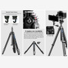 Leofoto AZ-235C+LH-30R Azure Series Carbon Fiber 5-section Flip Lock Travel Tripod Kit (Max Load 10kg)