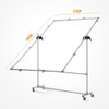  Fotolux SF-120190 Reversible Scrim Frame with Diffuser Sheet & Wheels (120cm W x 190cm H) 