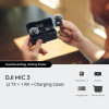 DJI Mic 3 (2TX + 1RX + Charging Case) 2-Person Compact Wireless Microphone System for iPhone/ Android /Camera
