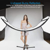 Fotolux CR-10546 Curved Portrait Reflector 105 x 46 cm (Silver+Soft Gold+Black+White)  Fotolux CR-10546 Curved Portrait Reflector 105 x 46 cm (Silver+Soft Gold+Black+White)