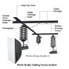Fotolux FOTCT-DR-L Studio Ceiling Track Large Double Cross Roller / Dolly Fotolux FOTCT-DR-L Studio Ceiling Track Large Double Cross Roller / Dolly