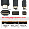  Fotolux Male HDMI to Male HDMI Down Angled 90 Degree 4K Ultra HD Coiled Cable (0.5m-2.4m)