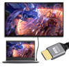  Fotolux Male HDMI to Male HDMI Down Angled 90 Degree 4K Ultra HD Coiled Cable (0.5m-2.4m)