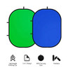 Fotolux 150 x 200cm Blue & Green Large Collapsible Background Board