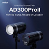  Godox New AD300ProII 300Ws All-In-One Compact Outdoor Flash with 12W Bi-color Modeling Lamp 