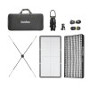  Godox 1x F200Bi + 2x F400Bi  KNOWLED Bi-Color Flexible Three LED Light Mat Panel Kit (IP65 Weather-Resistant)