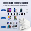  Fotolux WC-35W USB-A & USB-C 35W PD 3.0  5V 3.6A  Dual Port Fast Wall Charger AU Plug