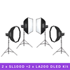 Godox 2x SL100D + 2x LA200D Litemons Four LED Video Lighting Kit (5600K)