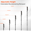 Coman DK288 1.55m Aluminium Trekking Pole Monopod with Compass Head & mount (Max Load 6kg)