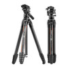 Coman Light H Pro 1.55m Carbon Fiber Video Tripod & Detachable Monopod with Fluid Head (Max load 6 kg) 
