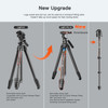Coman Light H Pro 1.55m Carbon Fiber Video Tripod & Detachable Monopod with Fluid Head (Max load 6 kg) 