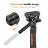 Coman DX327AQ6 1.7m Aluminum Alloy Video Fluid Head Monopod with Leg for Manfrotto / DJI RS2 RS3RS4 (Max Load 10kg)