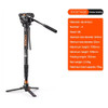 Coman DX327AQ6 1.7m Aluminum Alloy Video Fluid Head Monopod with Leg for Manfrotto / DJI RS2 RS3RS4 (Max Load 10kg)