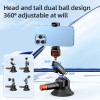 Coman DP30 3"  Vacuum Suction Cup Mount with Magic Arm & Phone Holder for Action Camera / Smartphone 