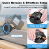 Coman DP45 4.5"  Vacuum Suction Cup Mount with Magic Arm & Phone Holder for Action Camera / Smartphone 
