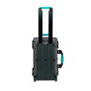  HPRC 2550W Wheeled Hard Case with Cubed Foam & Turquoise Handle (Grey)