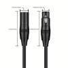 Fotolux XLR-C3-BK XLR 3 Pin Male to XLR 3 Pin Female Microphone Cable - Black ( 3m / 10ft )