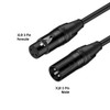 Fotolux XLR-C3-BK XLR 3 Pin Male to XLR 3 Pin Female Microphone Cable - Black ( 3m / 10ft )