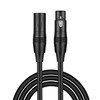 Fotolux XLR-C3-BK XLR 3 Pin Male to XLR 3 Pin Female Microphone Cable - Black ( 3m / 10ft )