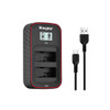 Kingma BM058-LPE8 LCD USB Dual Battery Charger for Canon LP-E8