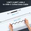 SmallRig 4793 PD 100W USB-C (Angled) to USB-C (Angled) Coiled Data Cable 