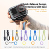 JJC APC-LPS High-density Braided Cord Neck Strap with Phone Patch for Action Camera (Light Purple)