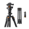  K&F Concept KF09.101V1 K234A0+BH-28L Foldable Lightweight Aluminum Tripod with Ball Head & Phone Holder