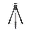 Coman TSC34A40 TSC Hussar Series 1.4m Carbon Fiber Outdoor Compact Travel Tripod with Ball Head (Max Load 20kg) 