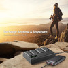 Fotolux NP-4C  4-slot NP-F LCD Battery Charger for Sony NP-F550/ NP-F570 /NP-F750 /NP-F970