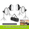  Godox 4x MS300V 300Ws Compact Studio Lighting Kit (5800K)