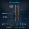 Feelworld WT1H 4K 1000ft (300m) Wireless Video Transmission System Dual HDMI Full Duplex (1 TX + 1 RX) for Live Streaming & Filming