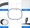  Fotolux RHC-2K 150 x 200cm (Black & White) 2-in-1 Double Sided Collapsible Backdrop with Light Stand Kit