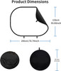  Fotolux RHC-2K 150 x 200cm (Black & White) 2-in-1 Double Sided Collapsible Backdrop with Light Stand Kit