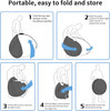  Fotolux RHC-2K 150 x 200cm (Black & White) 2-in-1 Double Sided Collapsible Backdrop with Light Stand Kit