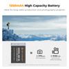 K&F Concept KF28.0043  2x NB-13L 1250mAh Battery with Dual slot LCD Screen USB Charger for Canon PowerShot G1 X Mark III ,G5 X , G7 X, G7 X MarkII , G9 X , G9 X Mark II, SX620HS , SX720HS