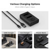 K&F Concept KF28.0043  2x NB-13L 1250mAh Battery with Dual slot LCD Screen USB Charger for Canon PowerShot G1 X Mark III ,G5 X , G7 X, G7 X MarkII , G9 X , G9 X Mark II, SX620HS , SX720HS