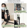 Leaplight LMA1 MagSafe Ring Magnetic Aluminum Alloy Phone Sticker with 1/4" thread & Dual Cold Shoe Mount for Ball Head / Magic Arm