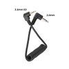 Fotolux E3 2.5mm to 3.5mm Jack Right Angle Coiled Connecting Cable (25cm-35cm)  for Canon 