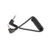 Fotolux E3 2.5mm to 3.5mm Jack Right Angle Coiled Connecting Cable (25cm-35cm)  for Canon 