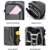 Fotolux BP-4530GY DSLR Camera Backpack 45x30x20cm (Grey)