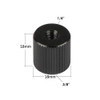 Fotolux BK-A8E 1/4" Female to 3/8" Female Thread Adapter Converter (Black)