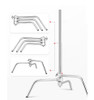 Fotolux 2x Q4-1+SZ-L3 3.2m C-Stand with Heavy Duty 2.5m Boom Arm for Professional Studio Use - Bulk Buy ($389.25 each)
