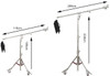 Fotolux 2x SZ-L6-2400 4.4m Stainless Steel Pro Hybrid Boom Stand with Wheels -Bulk Buy ($339.15 each)