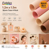 Fotolux 1.2m x 1.5m  Warm Tone  4-Pack Large PVC Background Sheet for Products/Portrait Photography (Nude + Pink + Ivory + Mocha ) - Bulk Buy